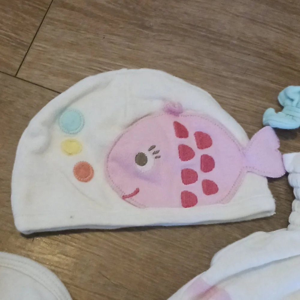 Koala Baby Organic Cream Color Fish-Themed 4 Piece Set